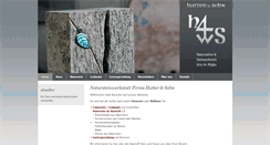 Desktop Screenshot of naturstein-hutter.de